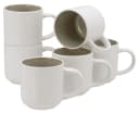 OTTO HOME Kaffeebecher-Set 6-tlg. Novalee Weiß Sand Steinzeug Bild 2