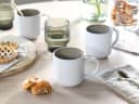 OTTO HOME Kaffeebecher-Set 6-tlg. Novalee Weiß Sand Steinzeug Bild 4