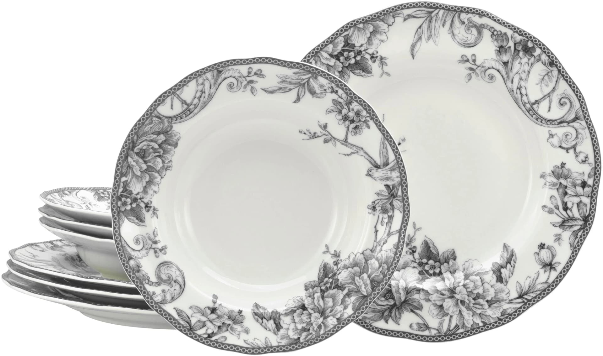Creatable Tafelservice Adelaide 8-tlg. Grau Porzellan - Bild 2