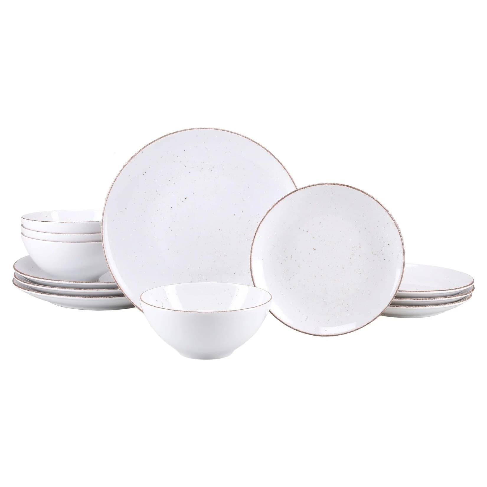 Teller-Set CREATABLE Vintage 12-tlg. Weiß Porzellan