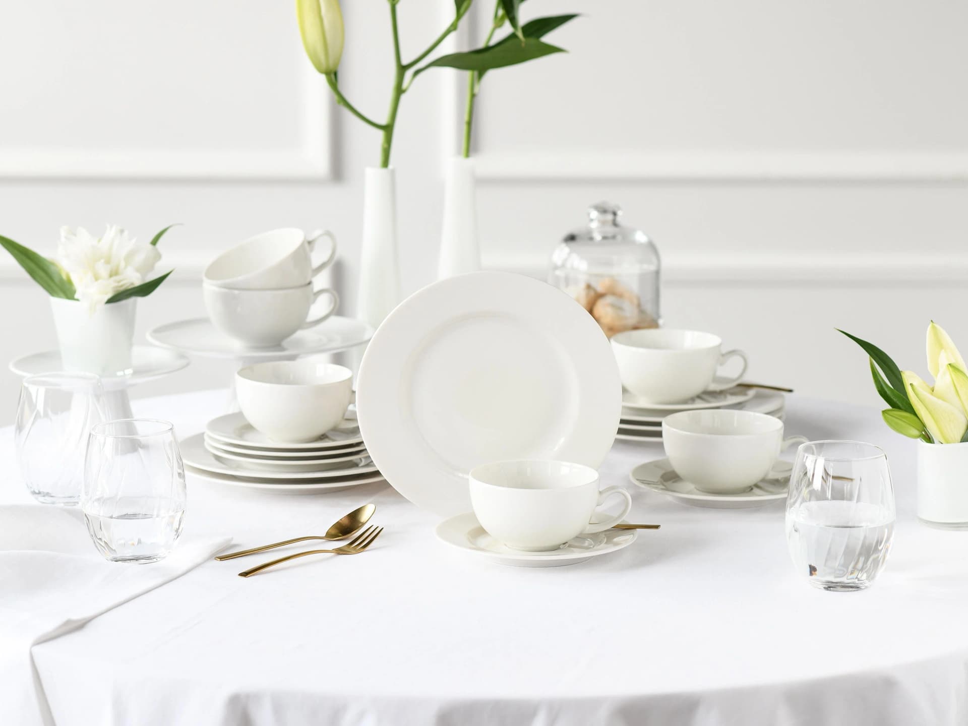 Creatable Teeservice Venice 18-tlg. Creme Porzellan - Bild 2