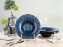 CreaTable Suppenteller Allegra Magic Blue 4er Set Steinzeug Bild 1