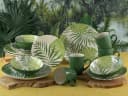 CreaTable Kombiservice Tropicana Grün 16-tlg. Steinzeug Bild 3