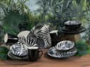 CreaTable Kombiservice Tropicana Black 16-teilig Steinzeug Bild 3