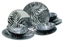 CreaTable Tafelservice Tropicana Black 12-tlg. Steinzeug Bild 1