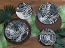 CreaTable Tafelservice Tropicana Black 12-tlg. Steinzeug Bild 2