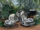 CreaTable Tafelservice Tropicana Black 12-tlg. Steinzeug Bild 4