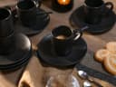 Creatable Espressotassen-Set 12-tlg. Schwarz Steinzeug Soft Touch Black Bild 4