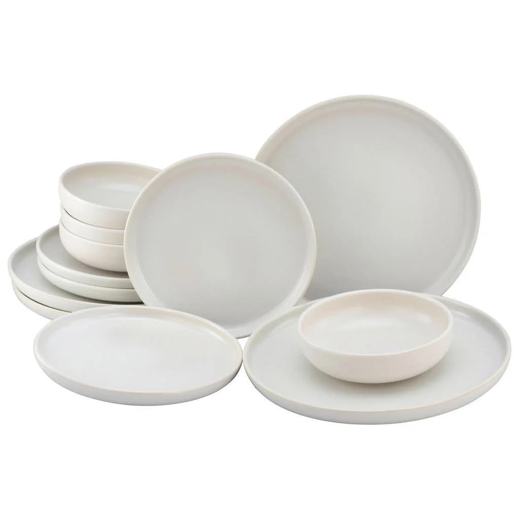 Creatable Tafelservice 12-teilig Cremeweiß Keramik