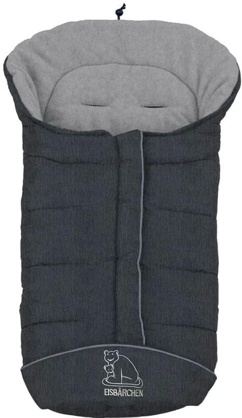 Heitmann Felle Winterfußsack Eisbärchen Grau Polyester Fleece