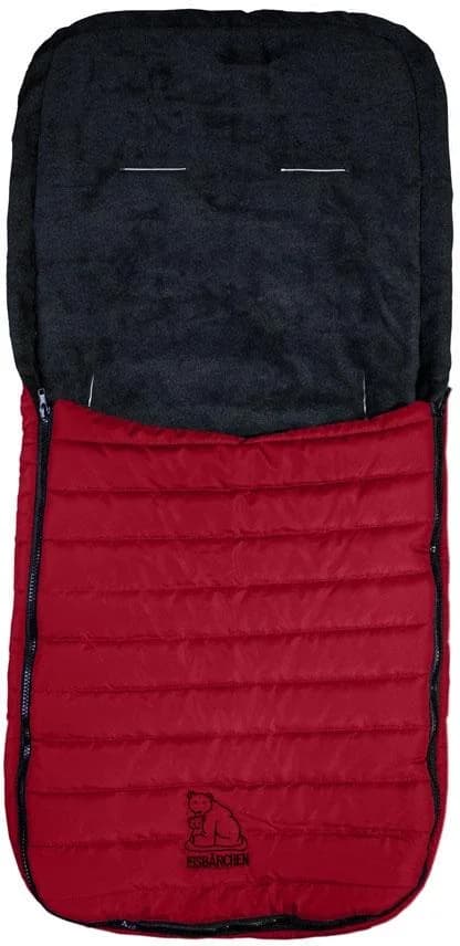 Heitmann Felle Fußsack Eisbärchen Steppfußsack Kinder Rot Polyester
