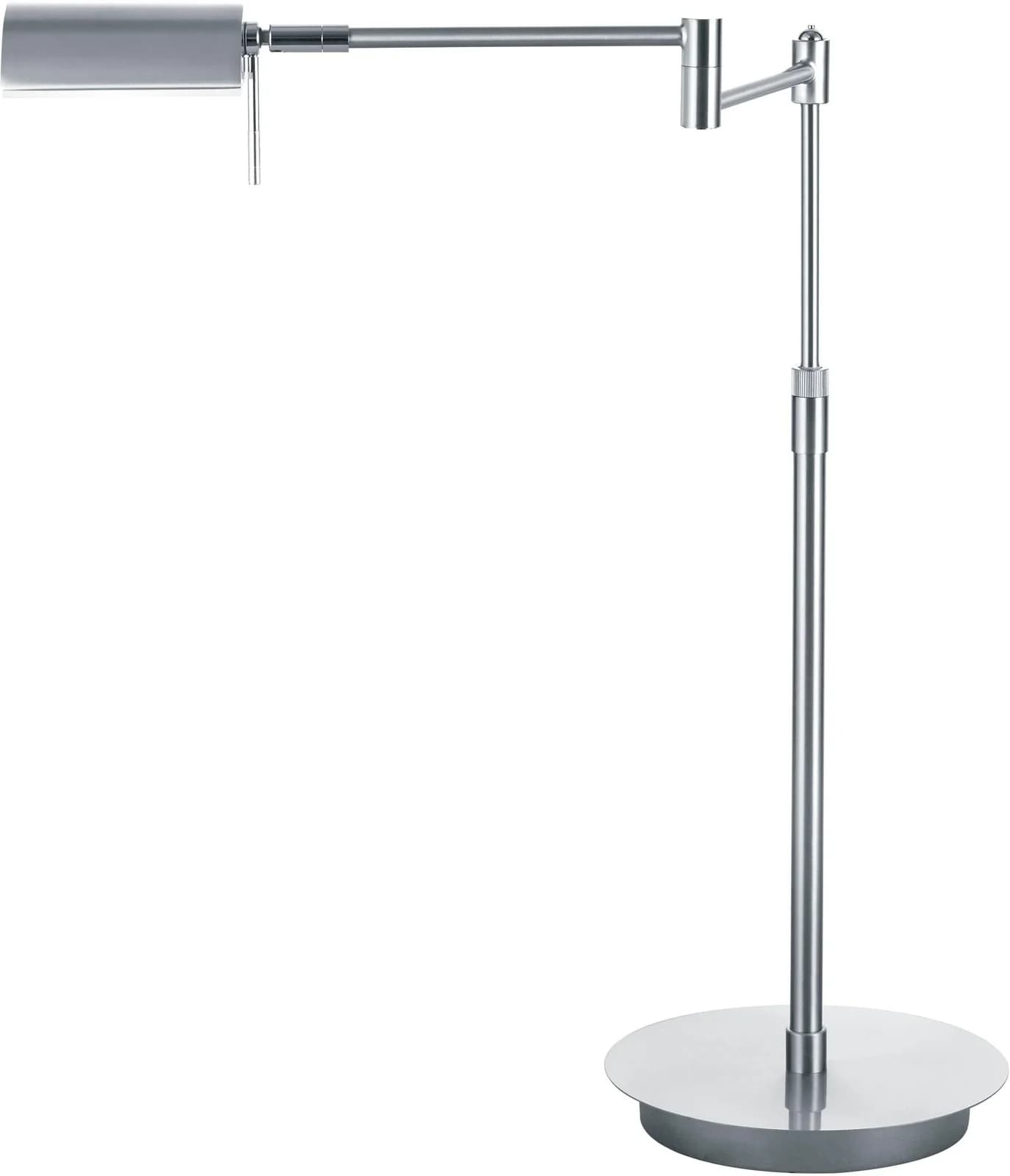 LED-Tischleuchte Graz, nickel matt, flexibel ausrichtbar