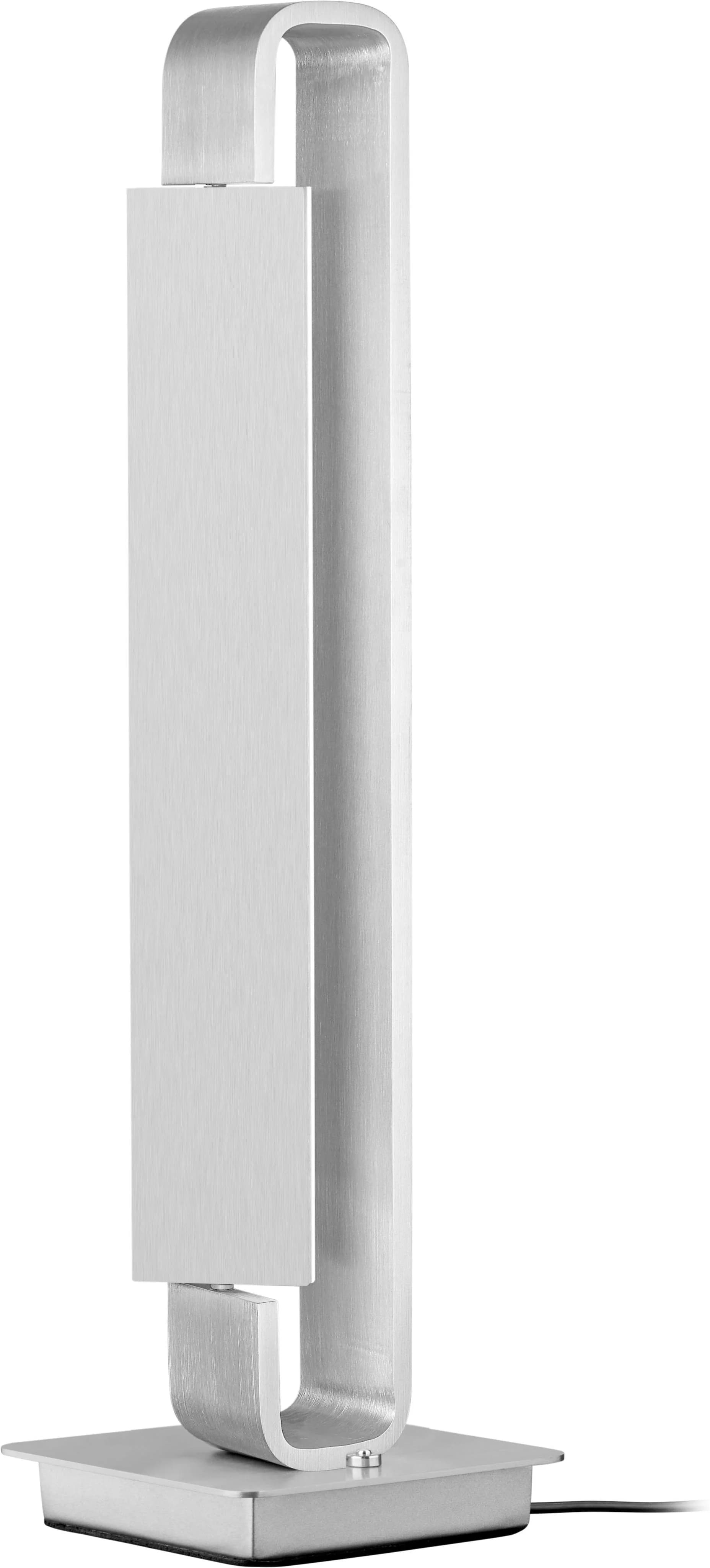 Tischleuchte BOX Aluminium eloxiert mit Tastdimmer