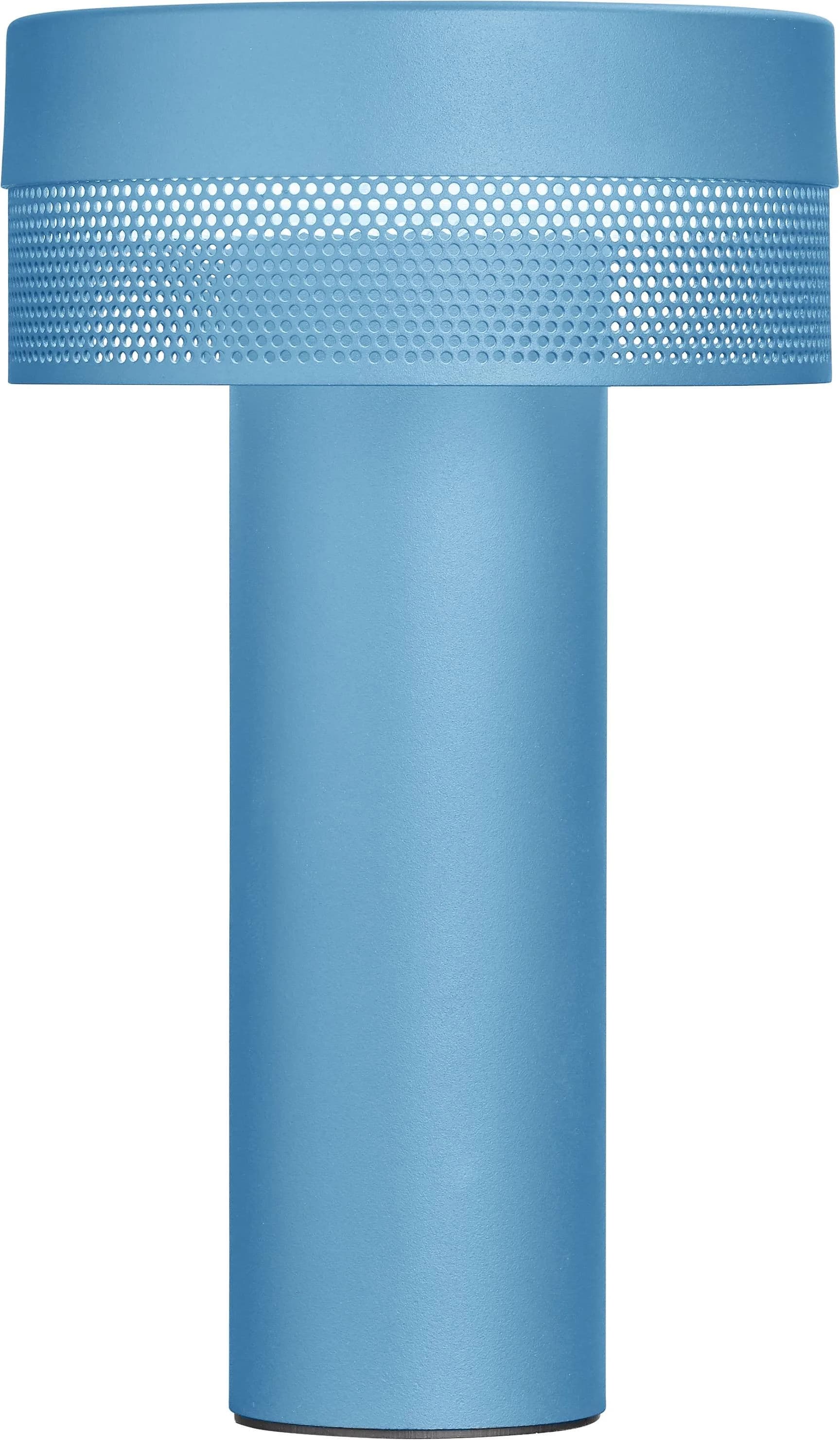 Baur LED Tischleuchte MESH-B Pastellblau Akku Dimmbar IP54