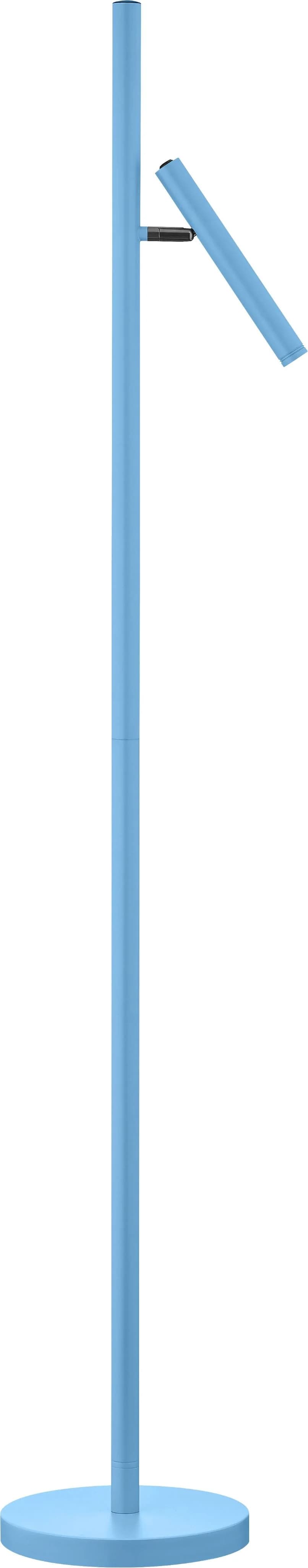LED Stehlampe STREAK-B Pastellblau Dimmbar Akku