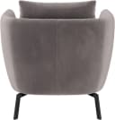 Sessel Pearl Cocktail-Sessel Grau Velvet Metallfüße Bild 4