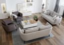 Sessel Pearl Cocktail-Sessel Grau Velvet Metallfüße Bild 5