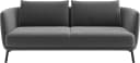 SCHÖNER WOHNEN Sofa Pearl 3-Sitzer Grau Metallfüße Bild 2