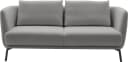 SCHÖNER WOHNEN Sofa Pearl Grau 2,5-Sitzer mit Metallfüßen Bild 1
