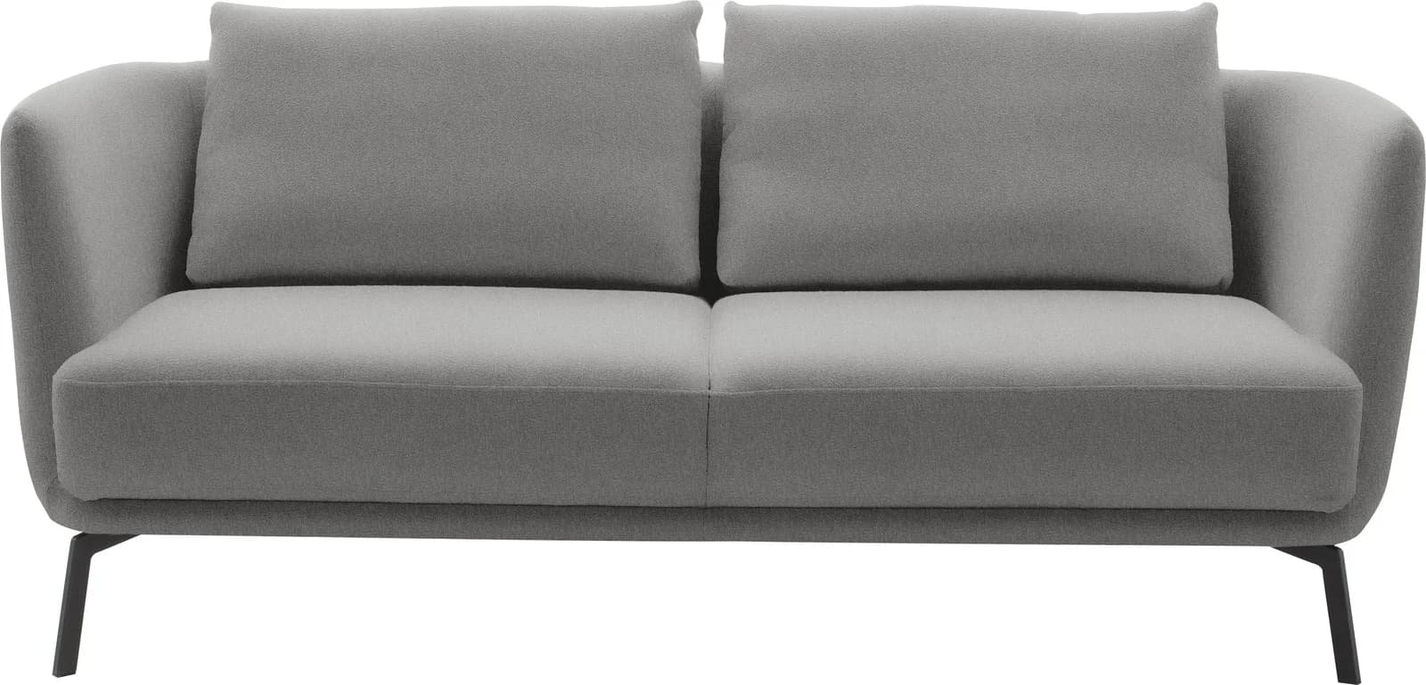 SCHÖNER WOHNEN Sofa Pearl Grau 2,5-Sitzer mit Metallfüßen