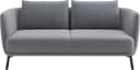 SCHÖNER WOHNEN Sofa Pearl Grau 2,5-Sitzer mit Metallfüßen Bild 2