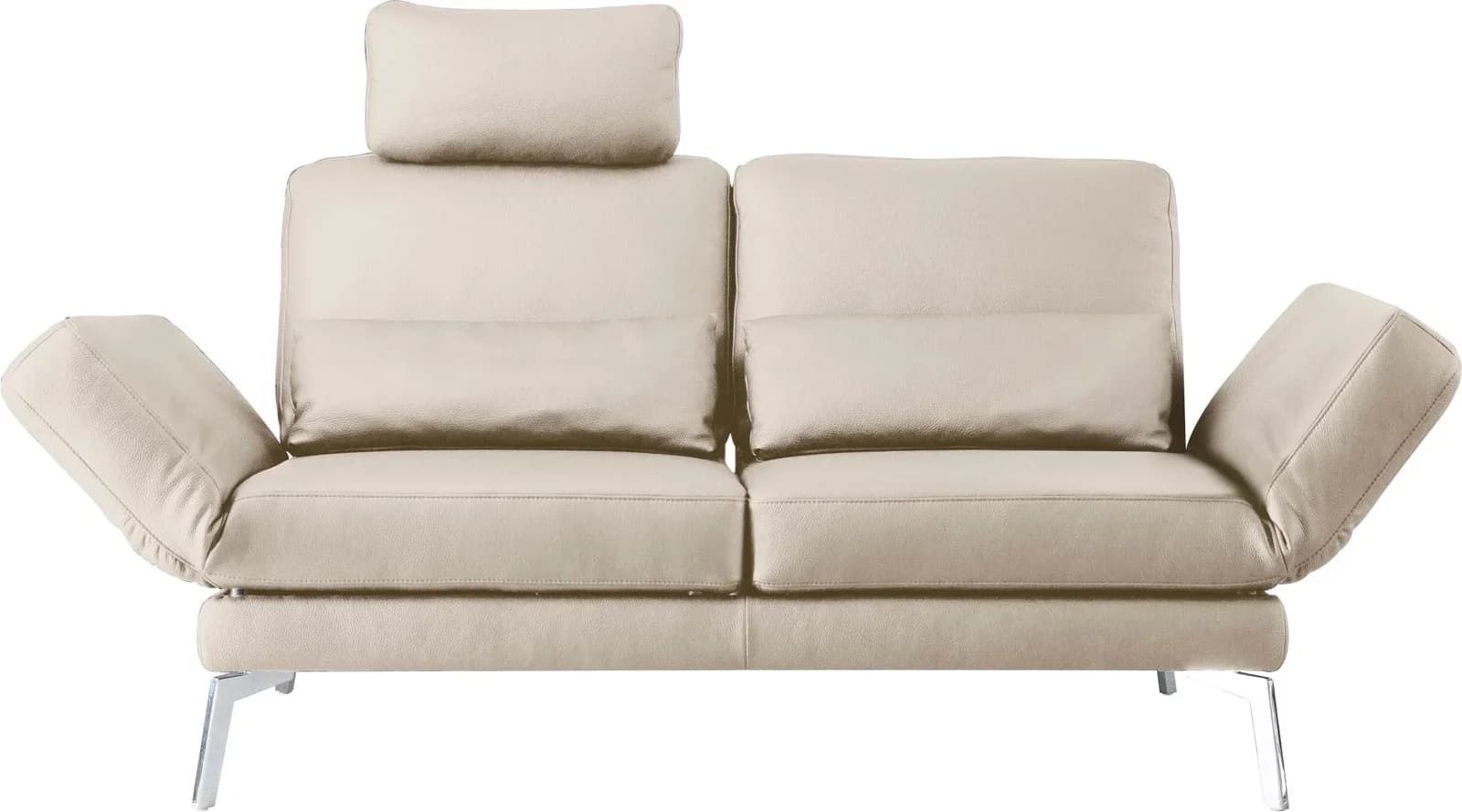 2-Sitzer 3C CANDY "Kairo" Lila (pearl) Leder Sofa