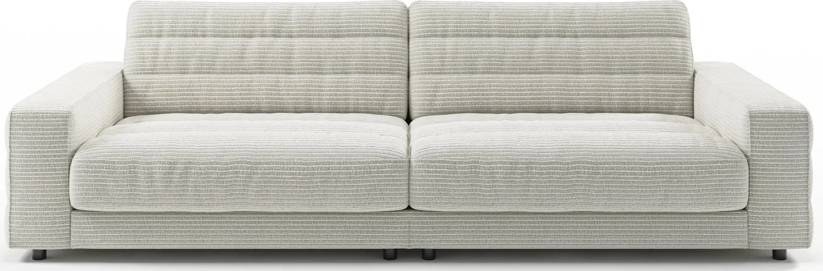 Big-Sofa 3C CANDY Stripes Megasofa Silber