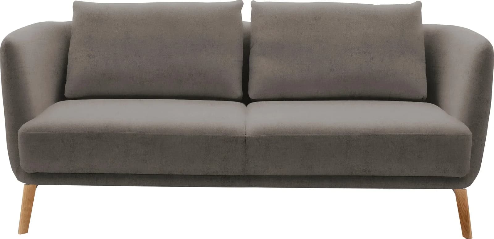 Schöner Wohnen Pearl Sofa 2,5-Sitzer Grau Samt