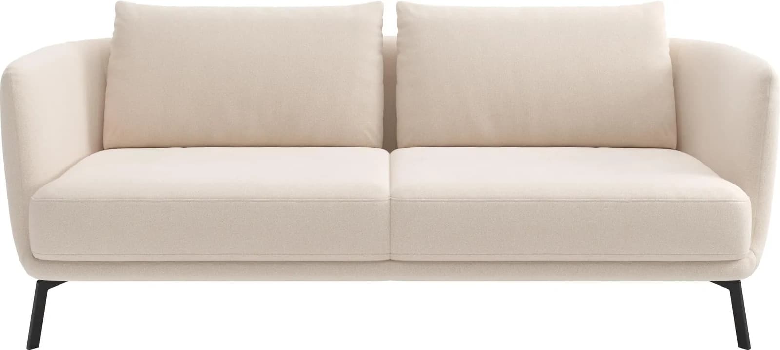 Schöner Wohnen Pearl 3-Sitzer Sofa Weiß Metallfüße