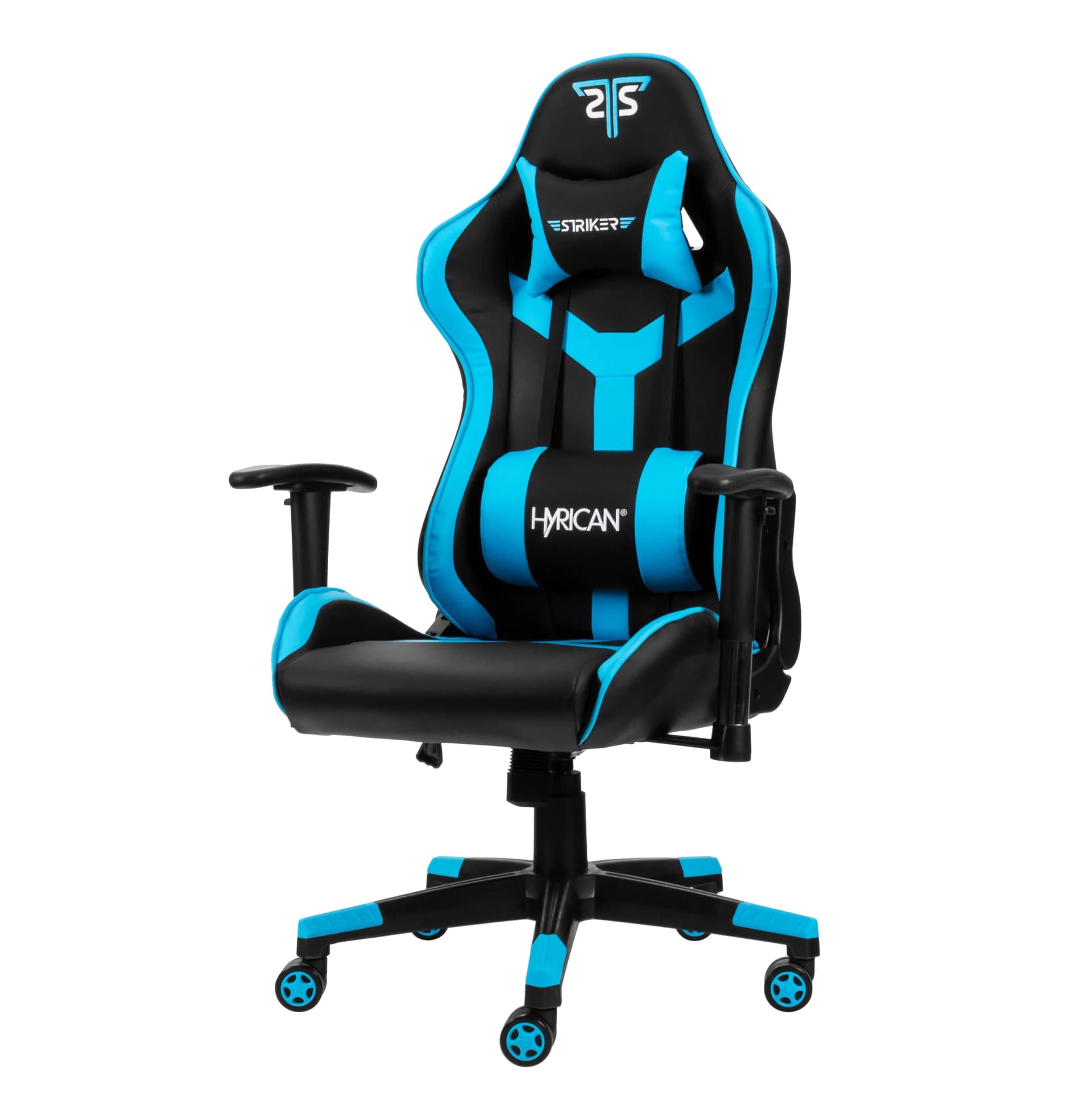 Hyrican Gaming-Stuhl Striker Copilot Schwarz/Blau Kunstleder Ergonomisch