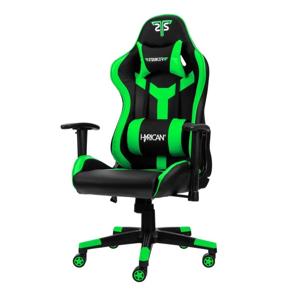 HYRICAN Gaming-Stuhl Striker Copilot Schwarz/Grün Kunstleder Ergonomisch - Bild 5