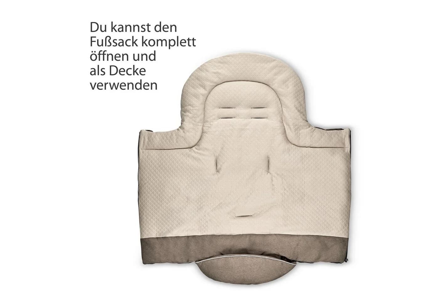 ABC Design Winterfußsack 2021/22 Beige Mumienform - Bild 4
