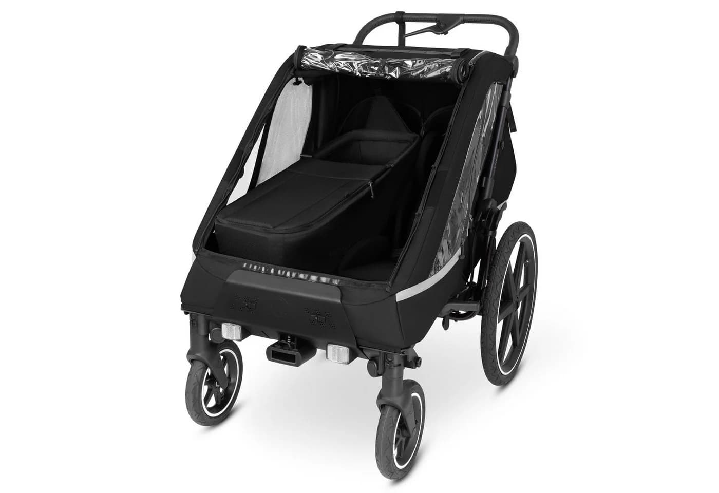 ABC Design Neugeboreneneinsatz Schwarz für Fahrradanhänger Tour