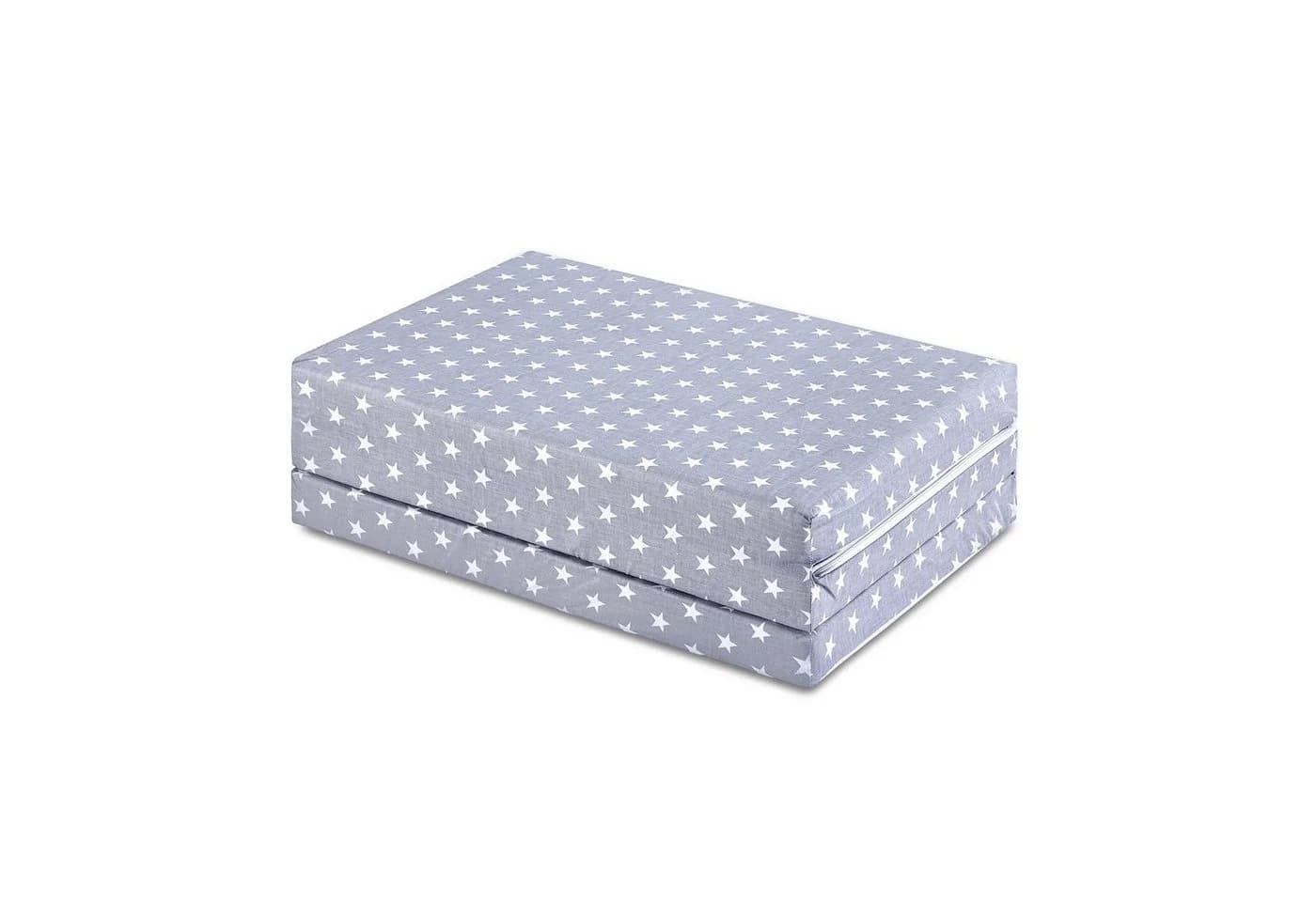 Bambini Klappbare Reisebettmatratze Grau 120x60 cm - Bild 3