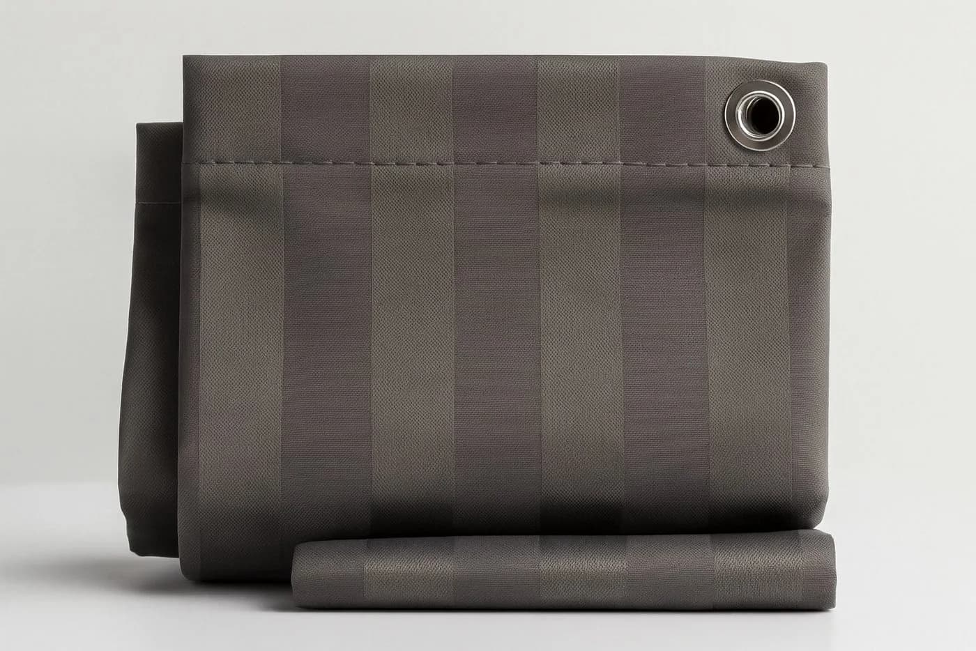 Clever-Kauf-24 Duschvorhang Textil Grau 180x200cm - Bild 4