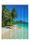Clever-Kauf-24 Duschvorhang Strand Palme Meer Breite 180 cm Bild 2