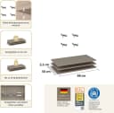 Rauch Einlegeboden für Drehtürenschränke Beige Leinenoptik Bild 1