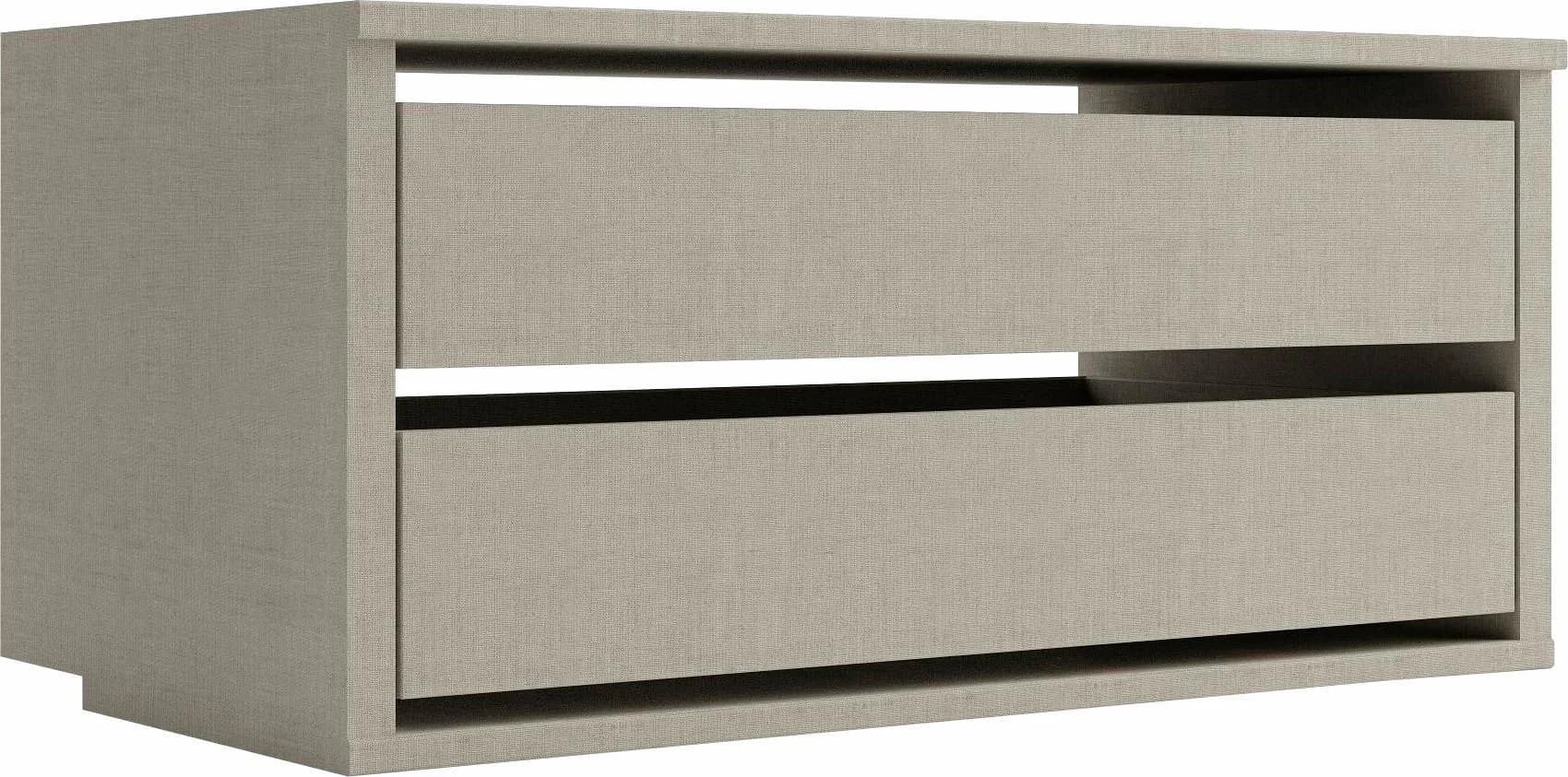 Rauch Schubladeneinsatz ORANGE 2 Schubladen Beige Leinenoptik