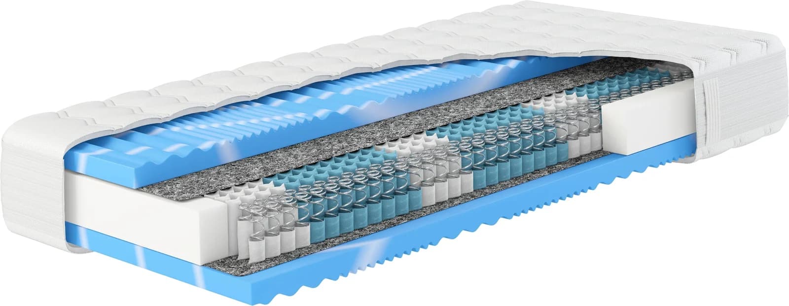 Hn8 Schlafsysteme Premium-Taschenfederkern-Matratze XXL Gelstar T-1000 25cm Komforthöhe