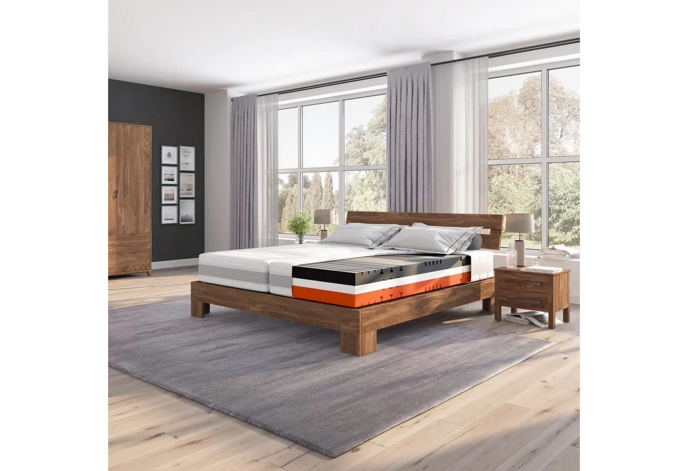 HN8 Schlafsysteme Sleep Balance Pro Kaltschaummatratze Weiß Wendematratze