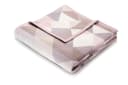 Wohndecke Rauten Pastell Rosa Kuscheldecke 150x200 cm Baumwollmischgewebe Biederlack Bild 2