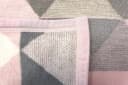 Wohndecke Rauten Pastell Rosa Kuscheldecke 150x200 cm Baumwollmischgewebe Biederlack Bild 5