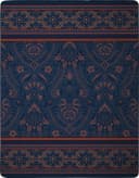 Biederlack Wohndecke Persian Garden Orientalisch Blau Bild 2