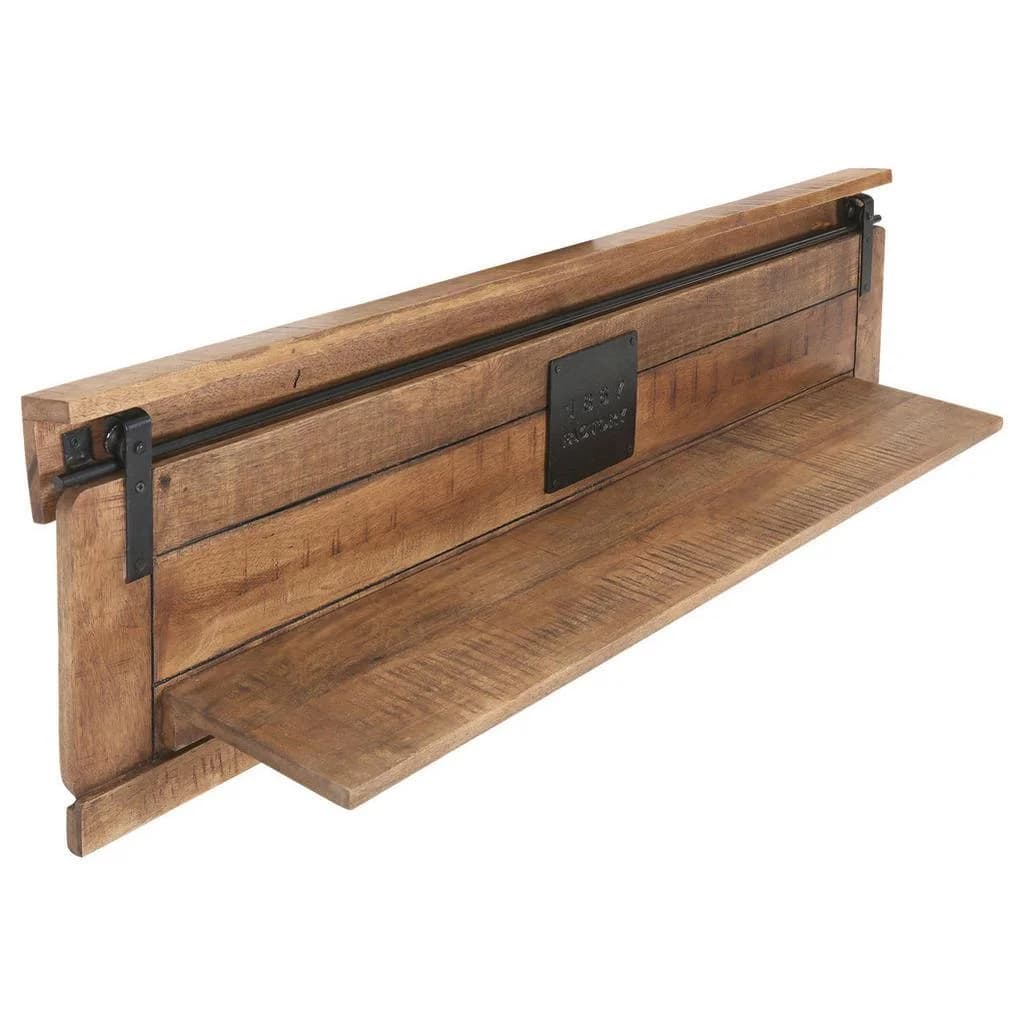 Landscape Wandboard Mangoholz massiv Natur Metall
