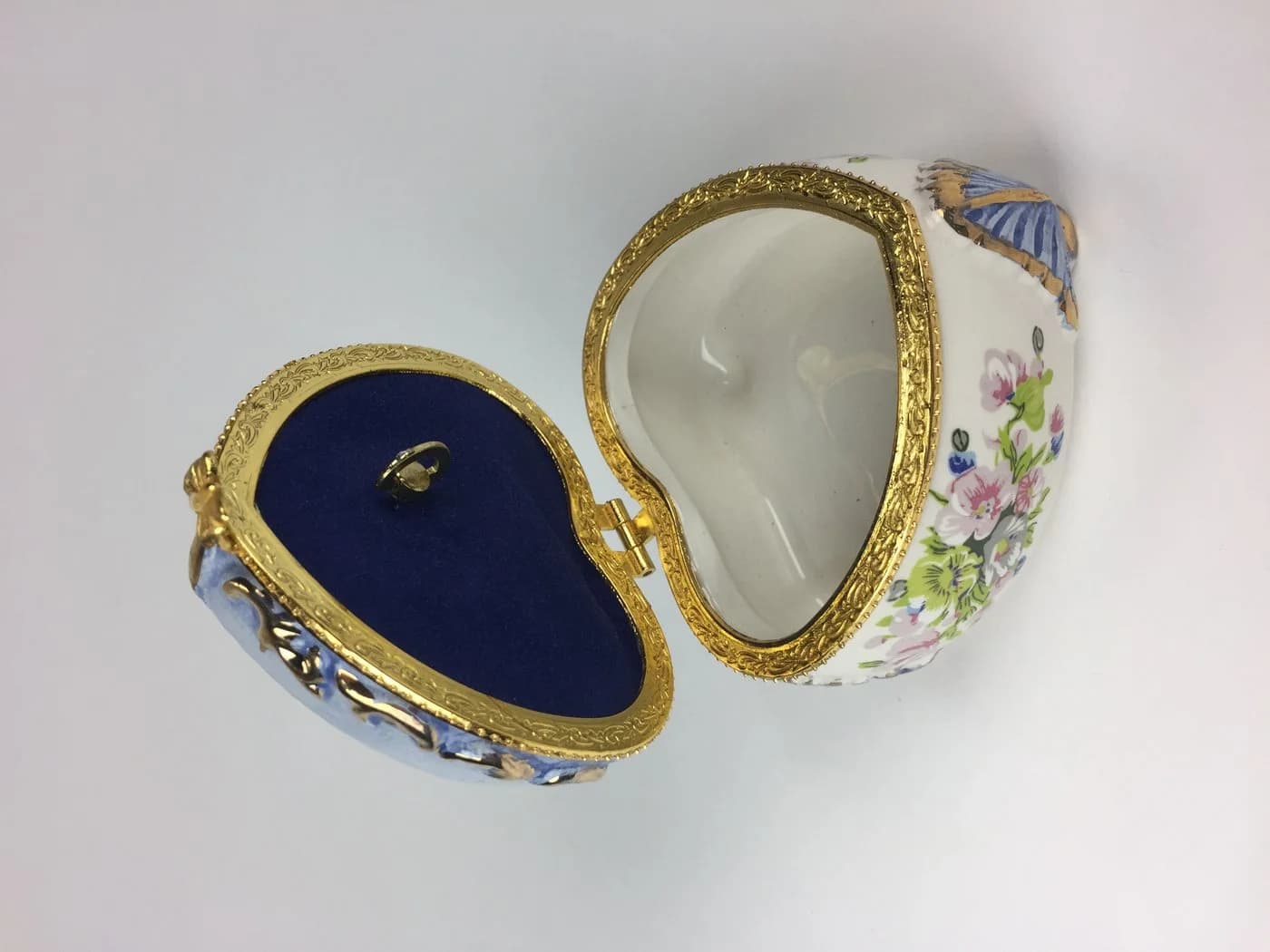 Musicboxworld Spieluhr Pillendose Frühlingsblumen Porzellan