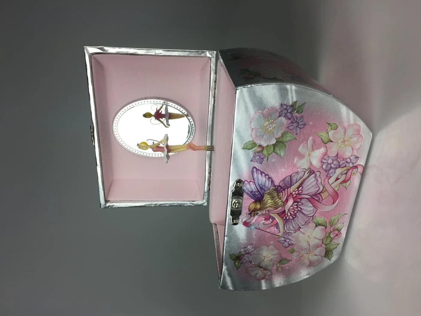 Musicboxworld Spieluhr Schmucktäschchen Ballerina mit Elfenmotiv