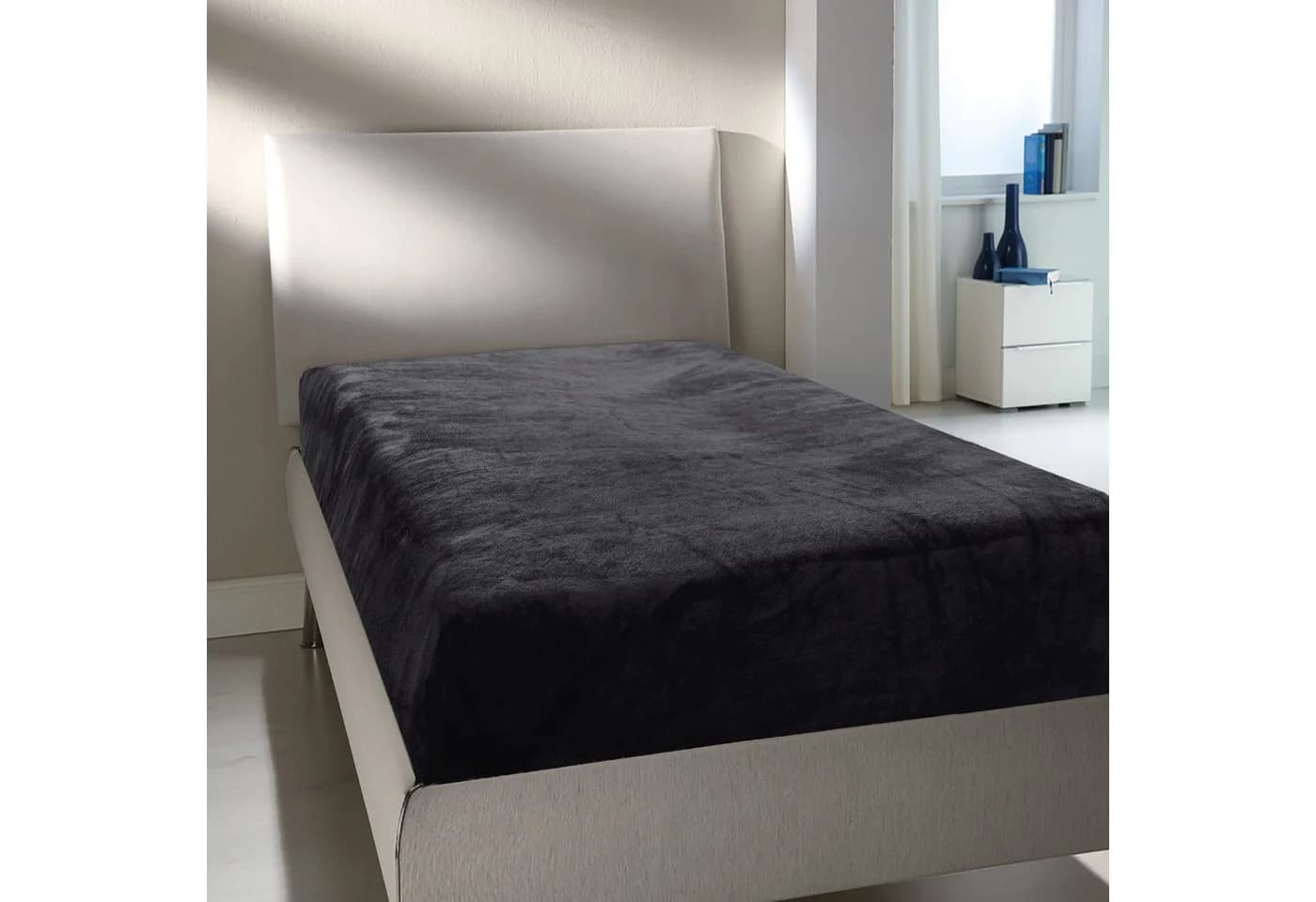 Bestlivings Spannbettlaken Grau Cashmere Touch Mikrofaser - Bild 2