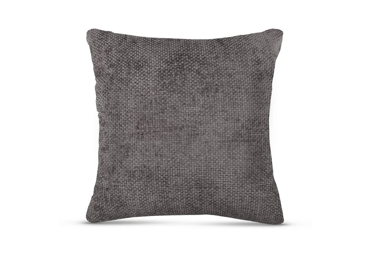 Bestlivings Kissenhülle Chenille 60x60cm Silber Verdeckter Reißverschluss - Bild 2