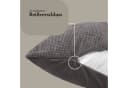 Bestlivings Kissenhülle Chenille 60x60cm Silber Verdeckter Reißverschluss Bild 5