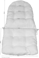 HOFMANN LIVING AND MORE Stuhlkissen Creme Polyester Schaukelstuhl Bild 2